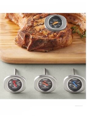 Williams Sonoma Outdoor Button Thermometers, Set of 4